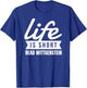 Fun Bookworm Life Is Short Read Wittgenstein Philosopher T-Shirt - T-Shirt | Royal