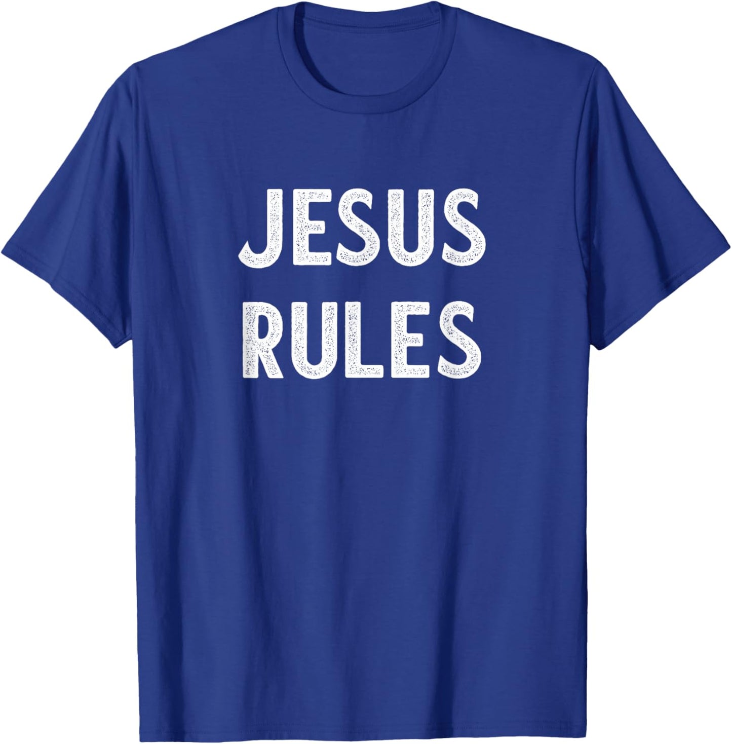 Jesus Rules - Vintage Style T-Shirt - T-Shirt | Royal