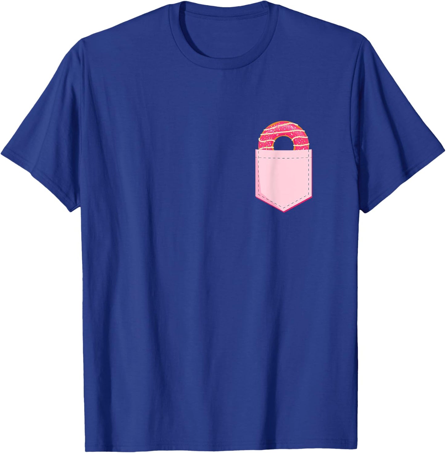 Pocket Donut - Funny Pocket Size Doughnut Donut Lover T-Shirt - T-Shirt | Royal