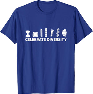 Celebrate Diversity - Funny Pasta Lover T-Shirt - T-Shirt | Royal