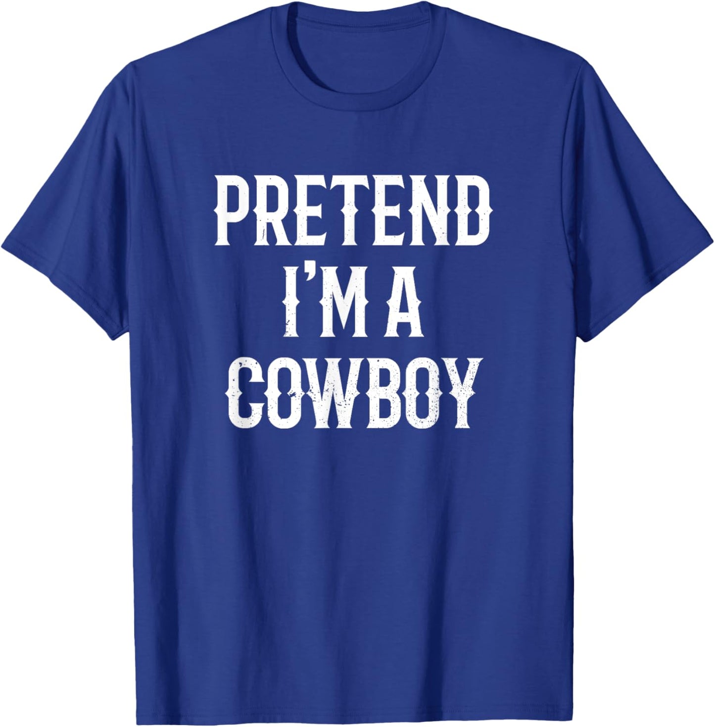 I'm A Cowboy Costume Couple Him Men Halloween T-Shirt - T-Shirt | Royal