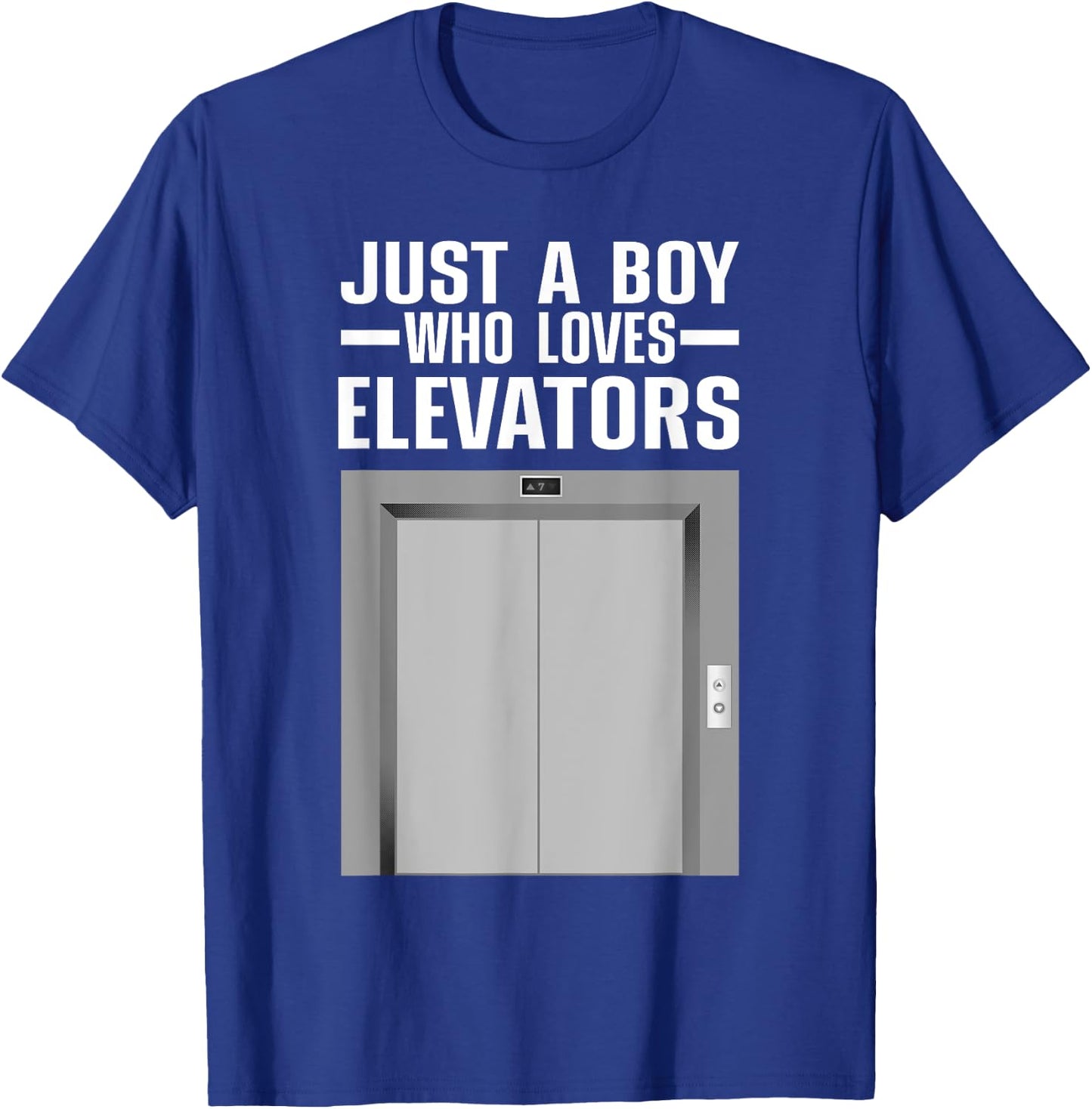 Cool Elevator Art Men Boys Kids Elevator Mechanic Inspector T-Shirt - T-Shirt | Royal