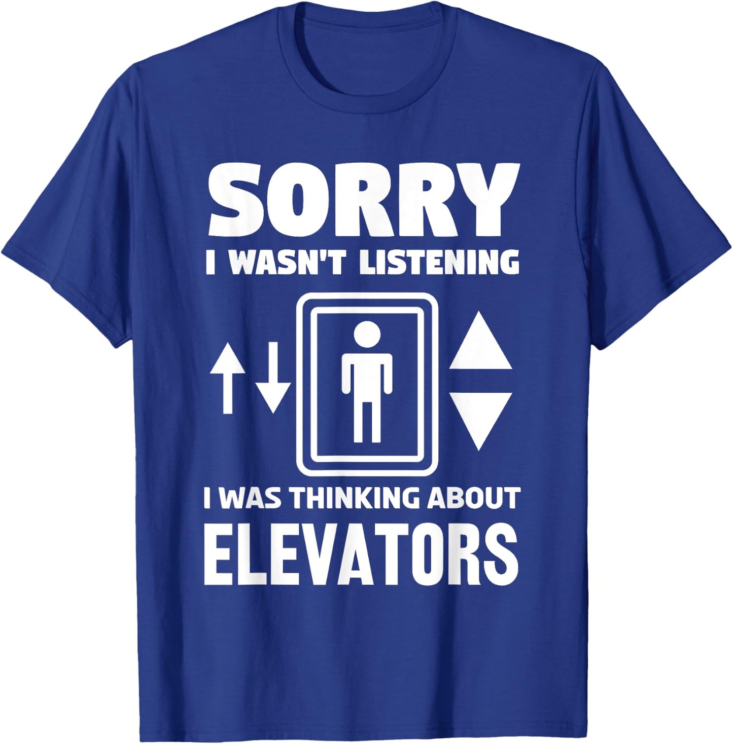 Cool Elevator Art Men Women Inspector Mechanic Maintenance T-Shirt - T-Shirt | Royal