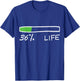 Nas Daily 36% Life T-Shirt - T-Shirt | Royal