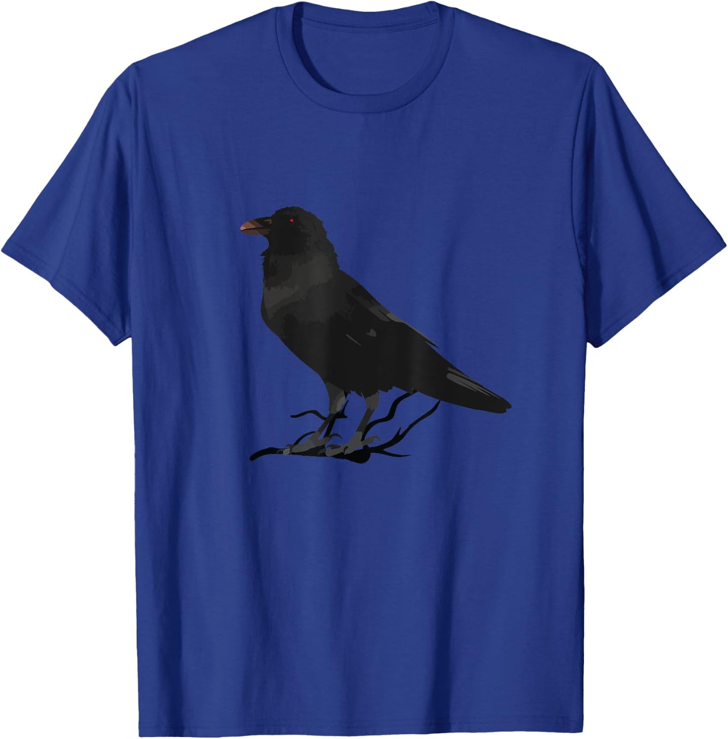 Beautiful Black Crow Raven Bird Silhouette T-Shirt - T-Shirt | Royal