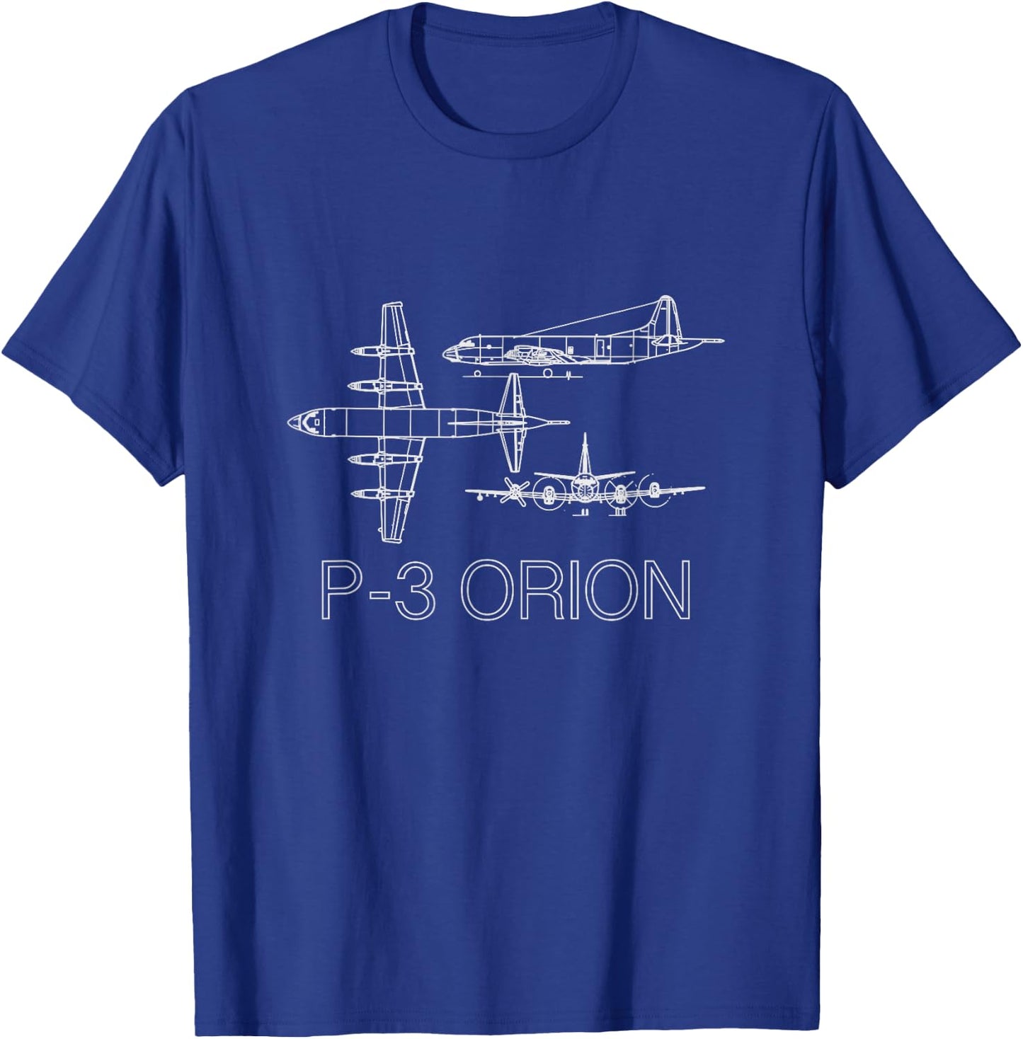 P3 Orion Navy Aircraft Crew T-Shirt - T-Shirt | Royal