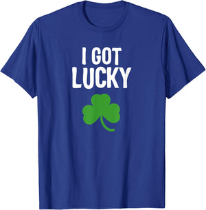 I got Lucky Dad st patricks day pregnancy announcement T-Shirt - T-Shirt | Royal