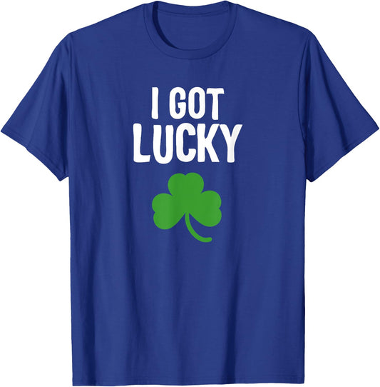 I got Lucky Dad st patricks day pregnancy announcement T-Shirt - T-Shirt | Royal