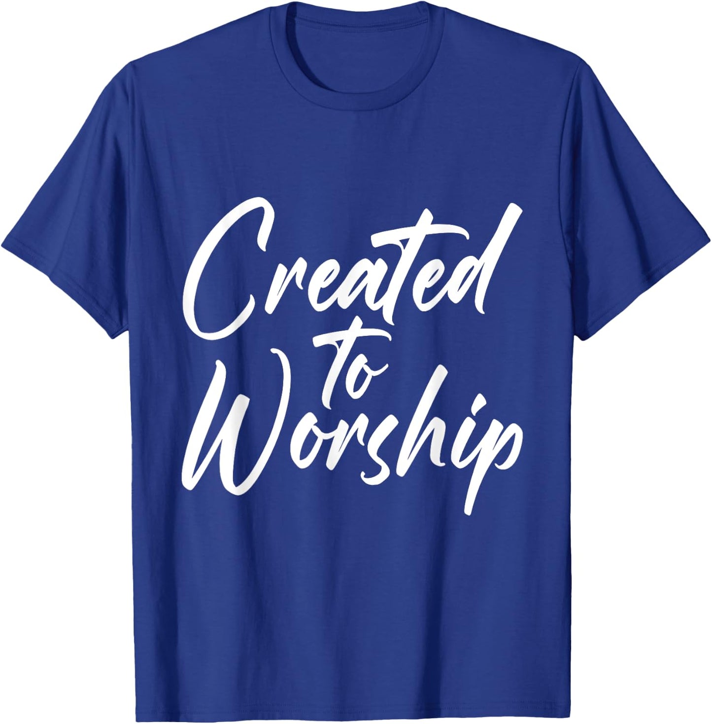 Created To Worship Shirt Worship Shirts kids religious T-Shirt - T-Shirt | Royal