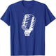 Retro Vintage Music Singer Oldschool Microphone T-Shirt - T-Shirt | Royal