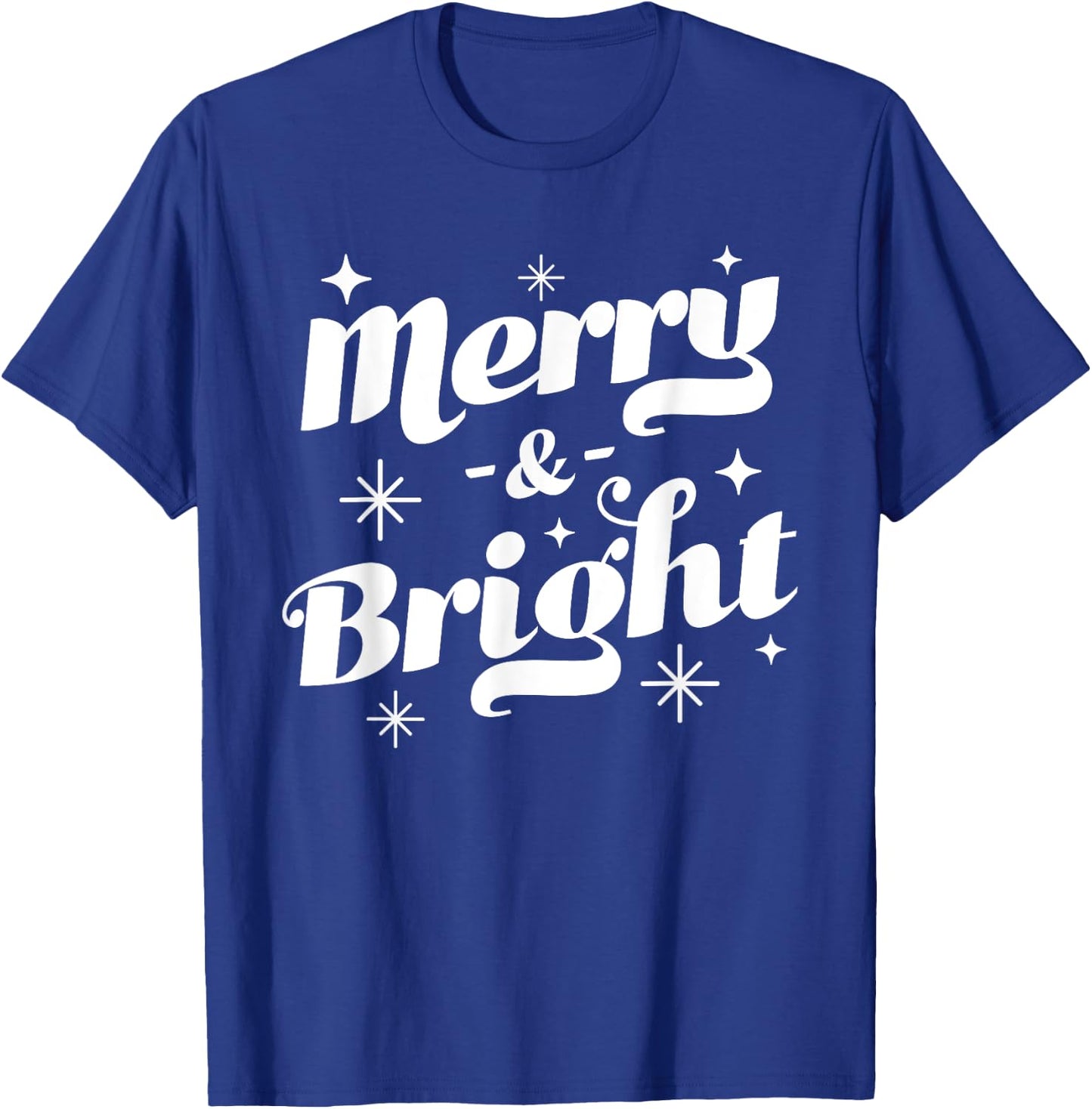 Merry and Bright - Cute Red Matching Family Christmas Pajama T-Shirt - T-Shirt | Royal