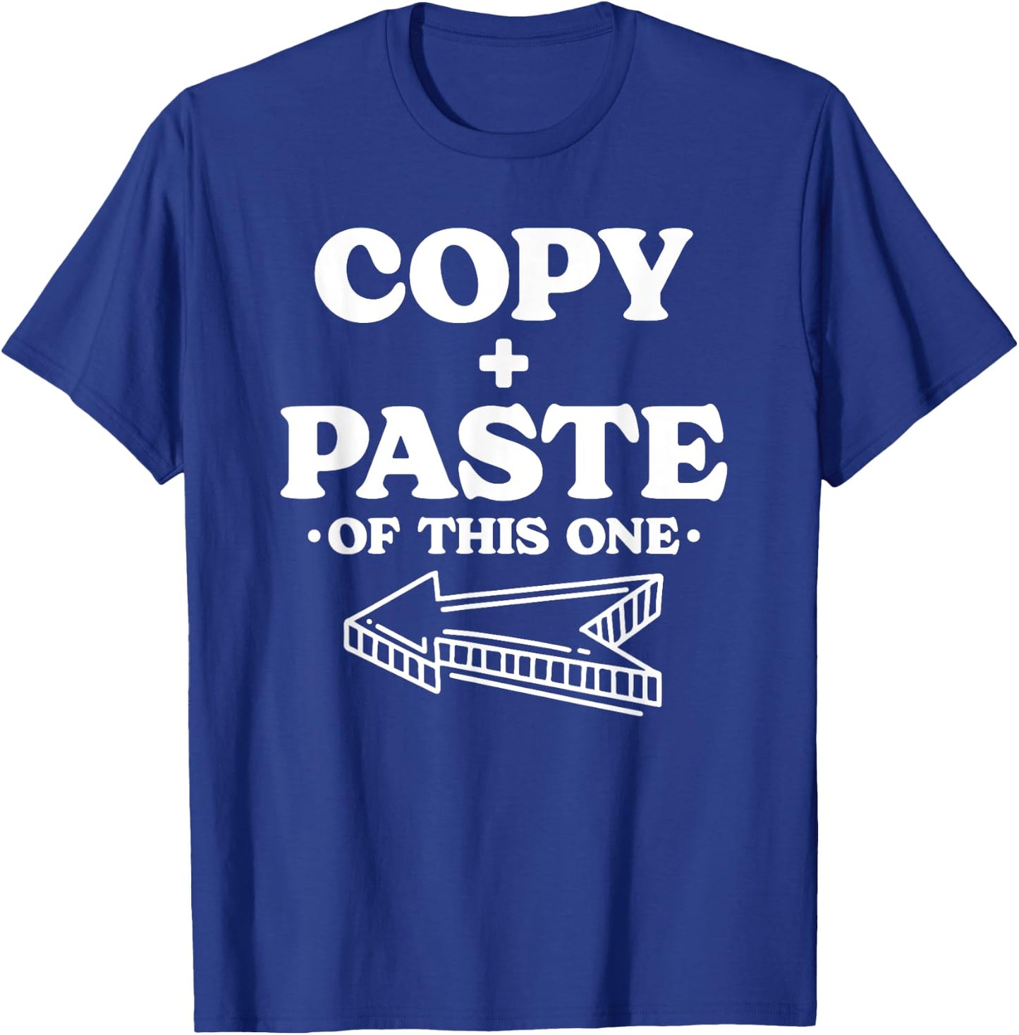Twins Matching Copy Paste Twinning Fun Twin Costume T-Shirt - T-Shirt | Royal