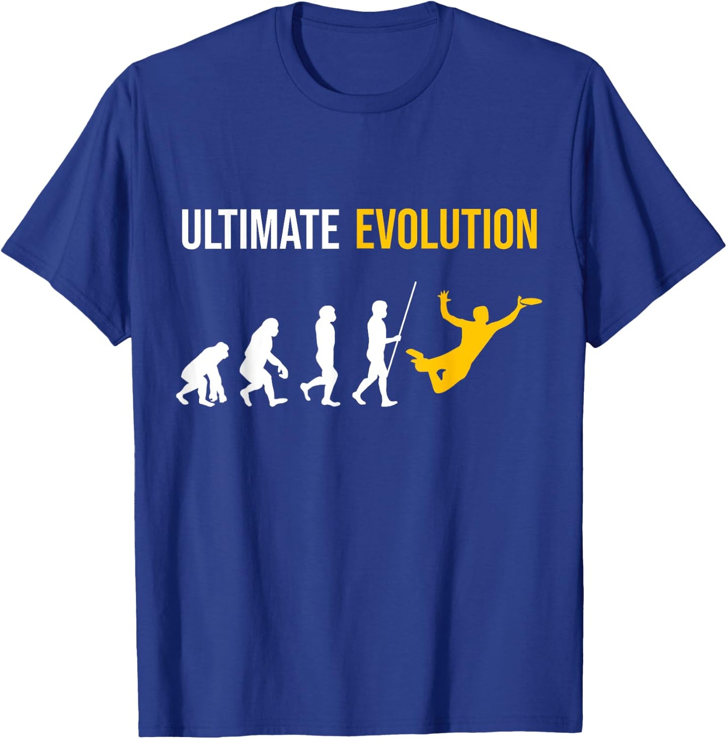 Ultimate Evolution Frisbee T-Shirt - T-Shirt | Royal