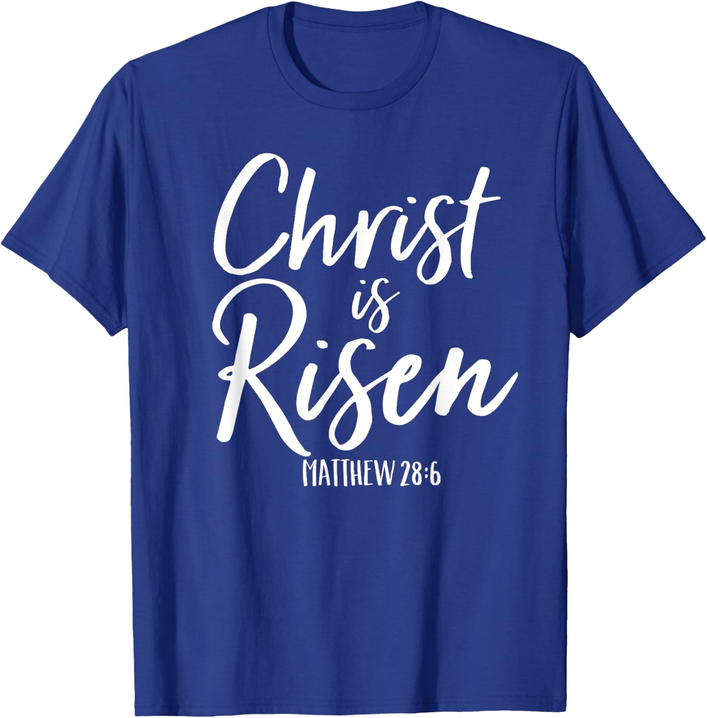 Christ Is Risen Shirt Matthew 28:6 Easter King of Kings T-Shirt - T-Shirt | Royal