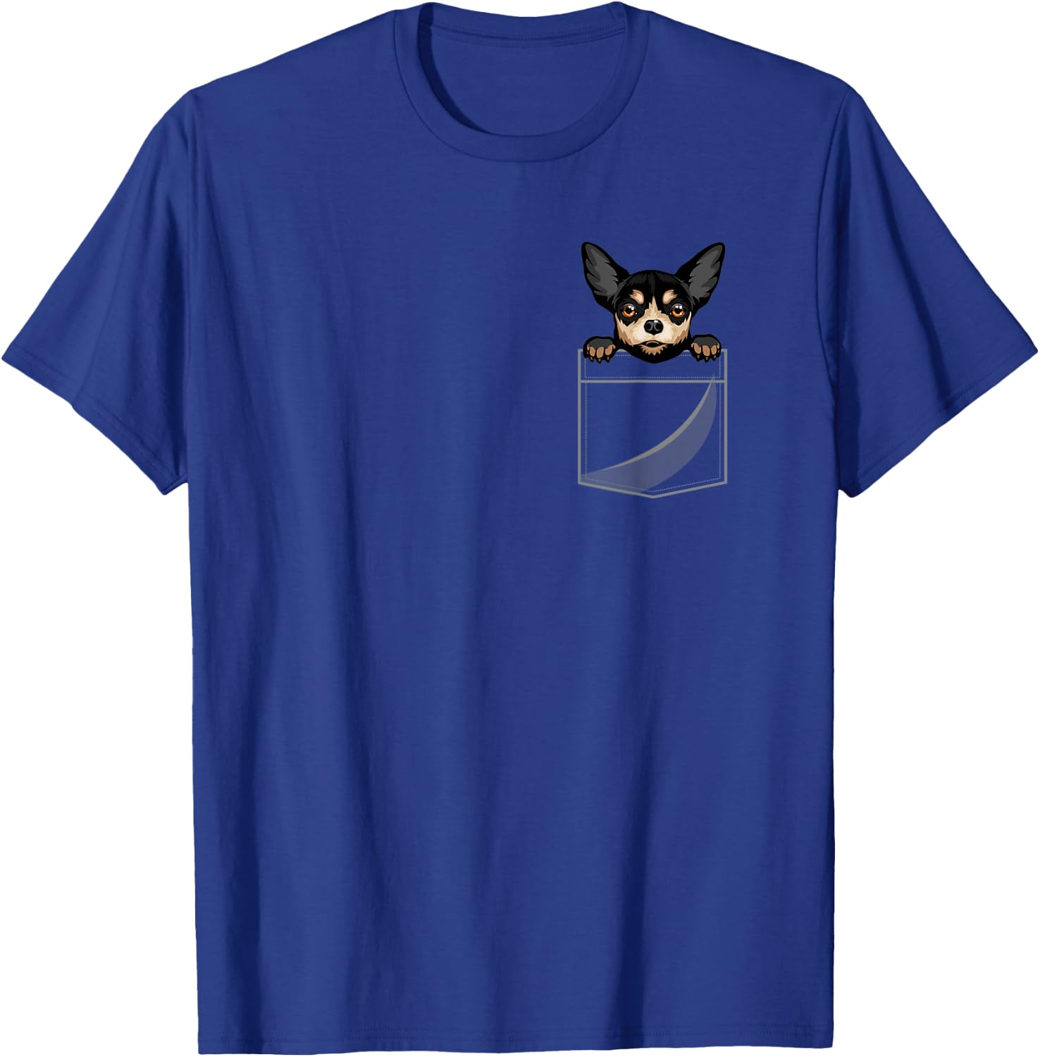Chihuahua In A Pocket T-Shirt - T-Shirt | Royal