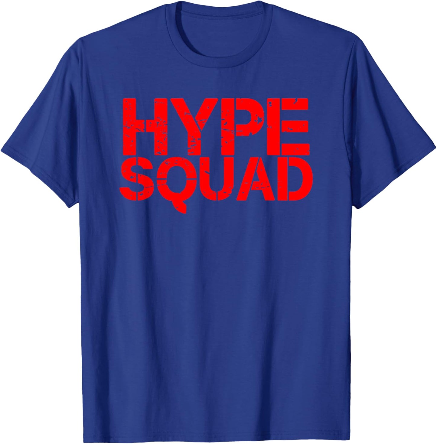 Hype Squad red distressed big game logo T-Shirt - T-Shirt | Royal