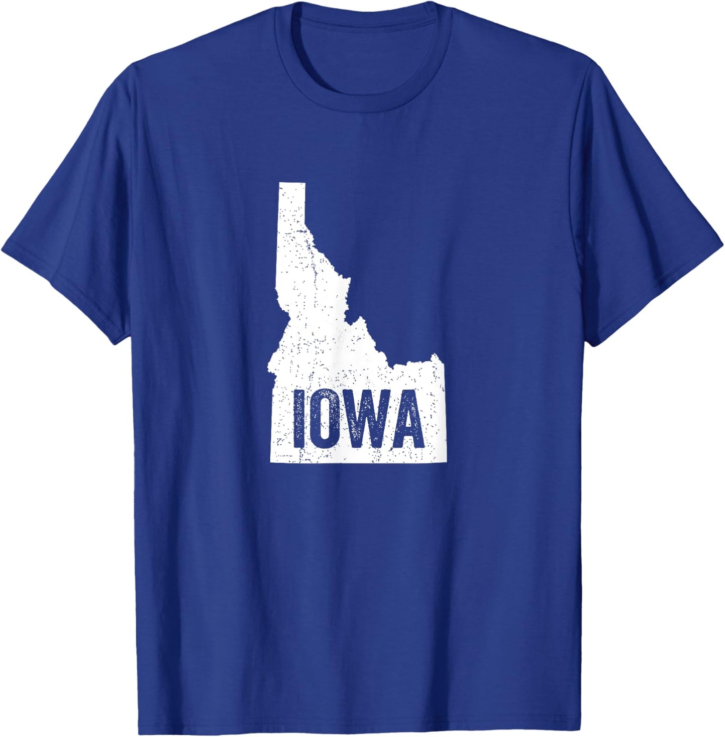 Idaho Iowa Funny Geography Mix up T-Shirt - T-Shirt | Royal