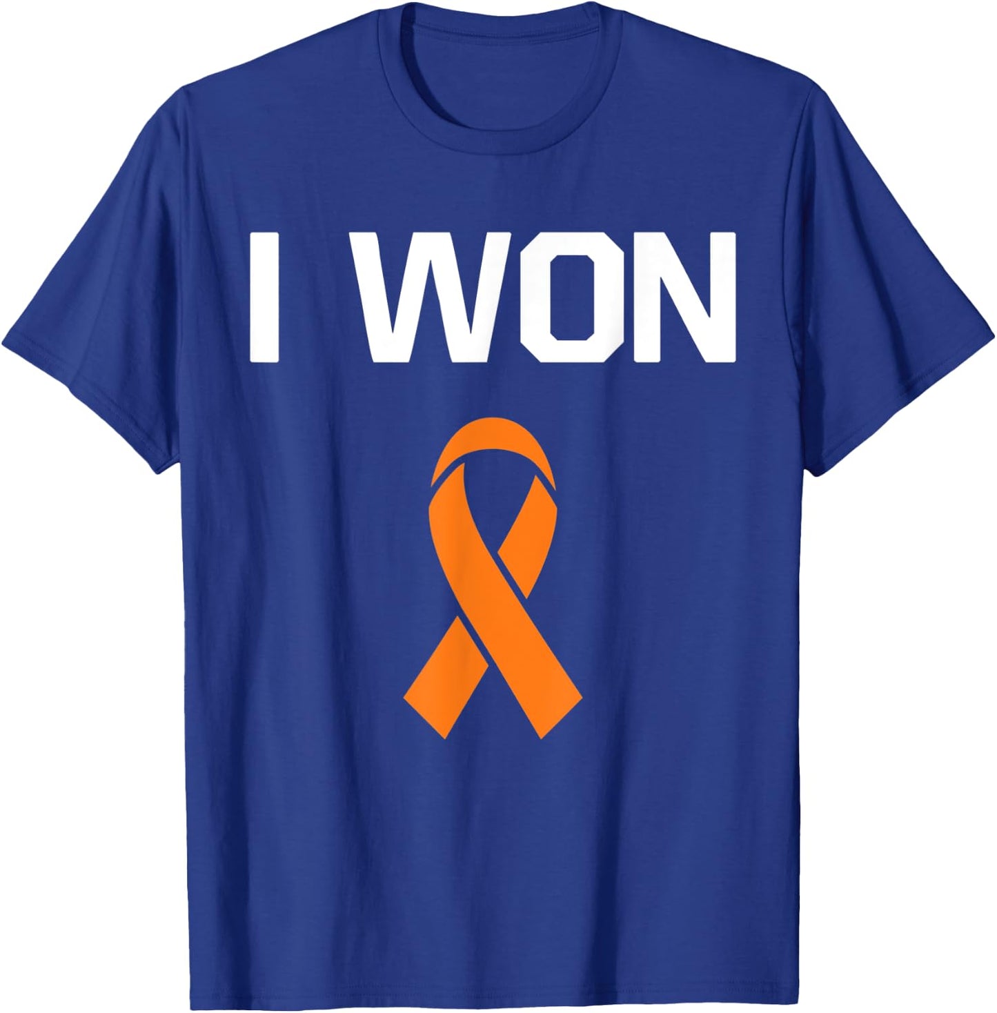 I Won - Fighter Warrior Leukemia Cancer Awareness T-Shirt - T-Shirt | Royal