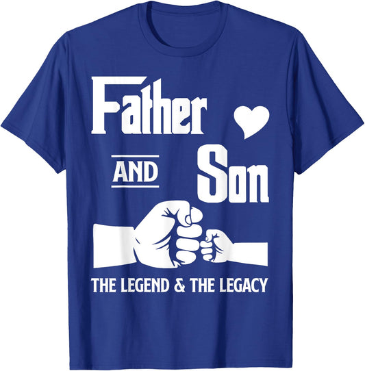 Daddy Father Son Matching Quote Design T-Shirt - T-Shirt | Royal