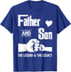 Daddy Father Son Matching Quote Design T-Shirt - T-Shirt | Royal