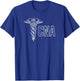 Certified Nursing Assistant Cna Caduceus Health Care Nurse T-Shirt - T-Shirt | Royal