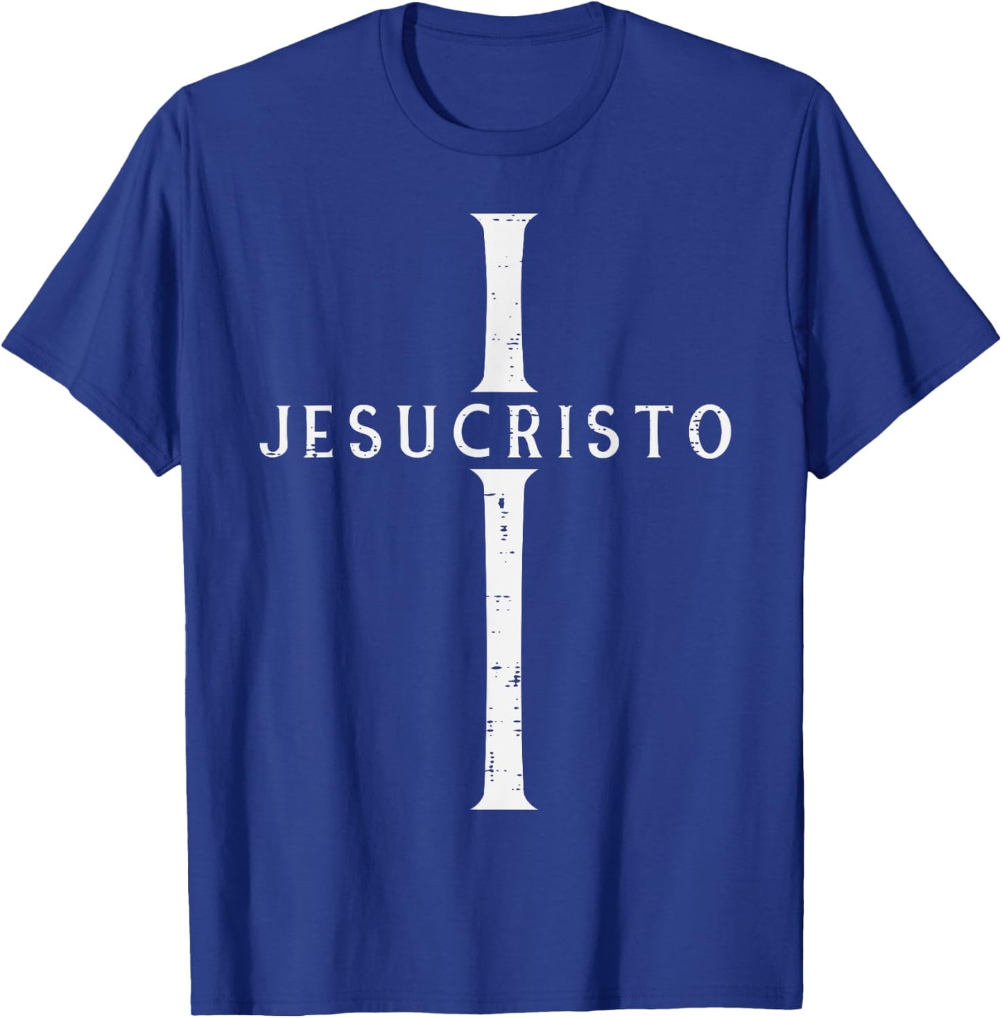 Jesucristo Cross God Jesus Spanish Christian Men Women Kids T-Shirt - T-Shirt | Royal