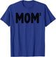 Funny Mom Of 2 Gift Mama Squared Twin Mother's Day T-Shirt - T-Shirt | Royal