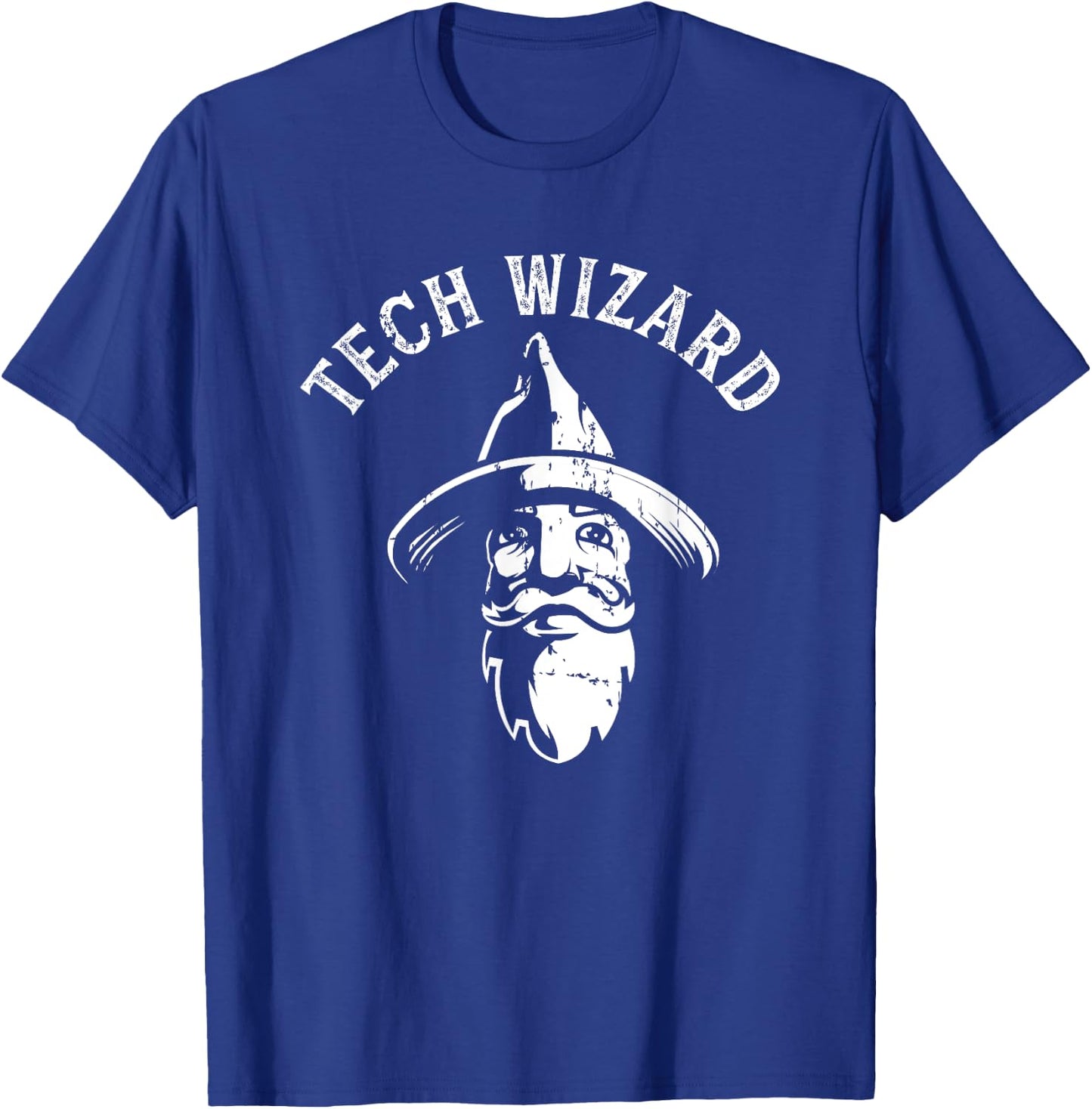 Tech Wizard Cool Technology I.T. Computer Whiz Techie Geek T-Shirt - T-Shirt | Royal