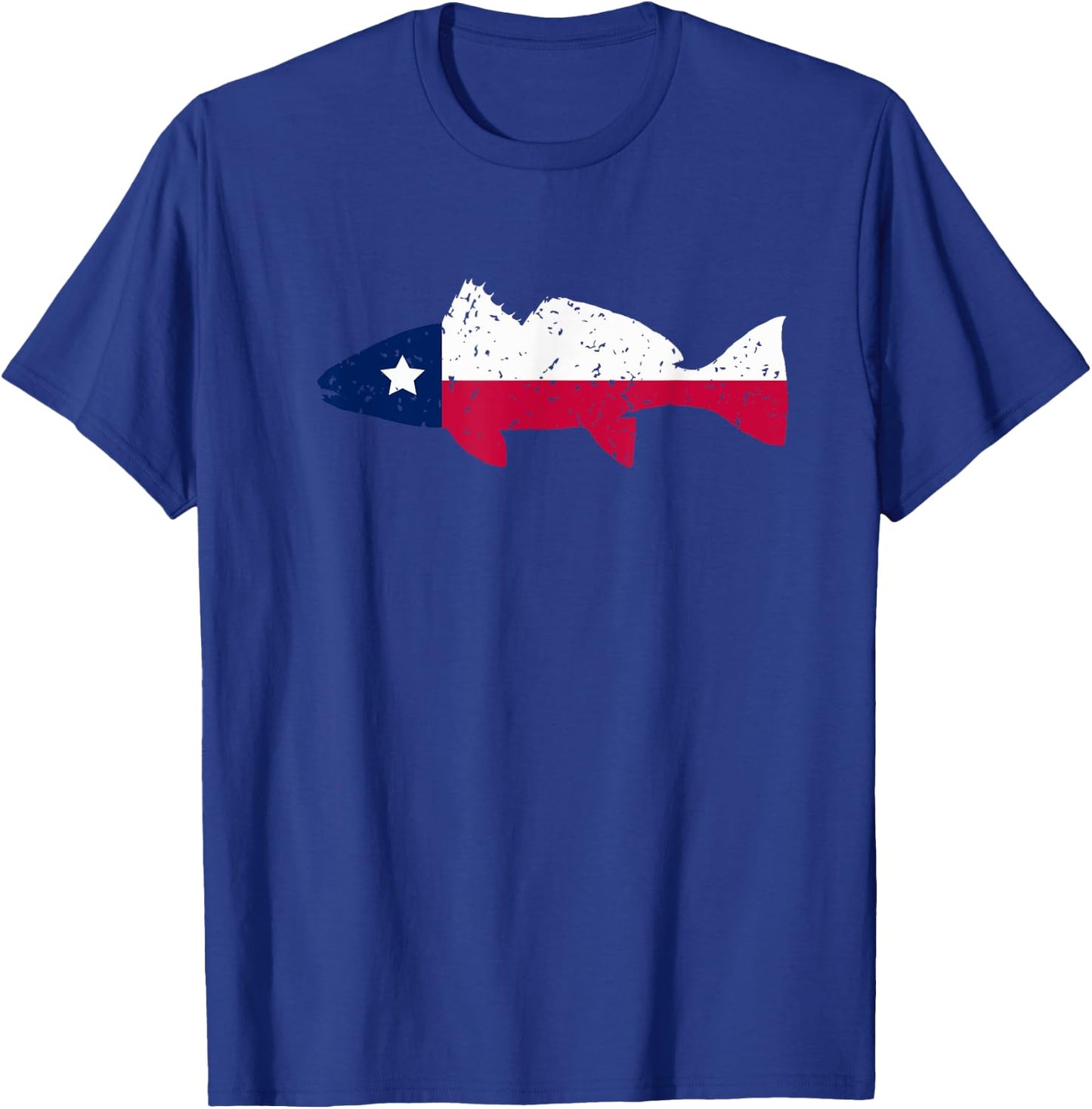 Texas Redfish Fishing | Texas Red Drum Fishing | Vintage T-Shirt - T-Shirt | Royal