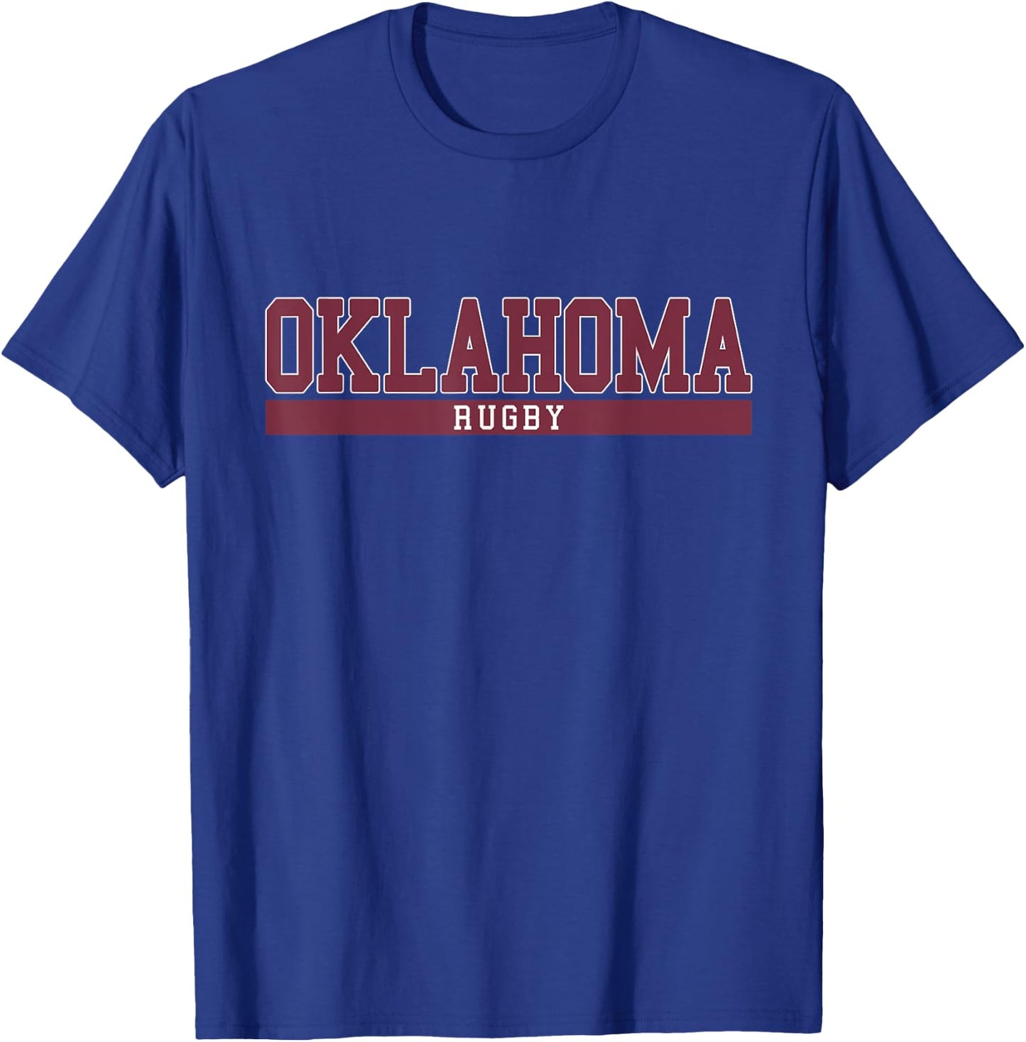 Oklahoma Rugby -Adults Black Short Sleeve Rugby Small T-Shirt - T-Shirt | Royal