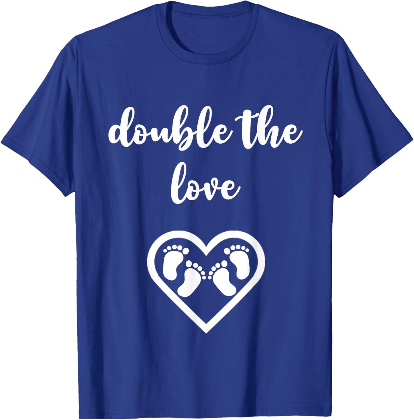 Twins Pregnancy Shirt for Pregnant Expecting Moms Double T-Shirt - T-Shirt | Royal