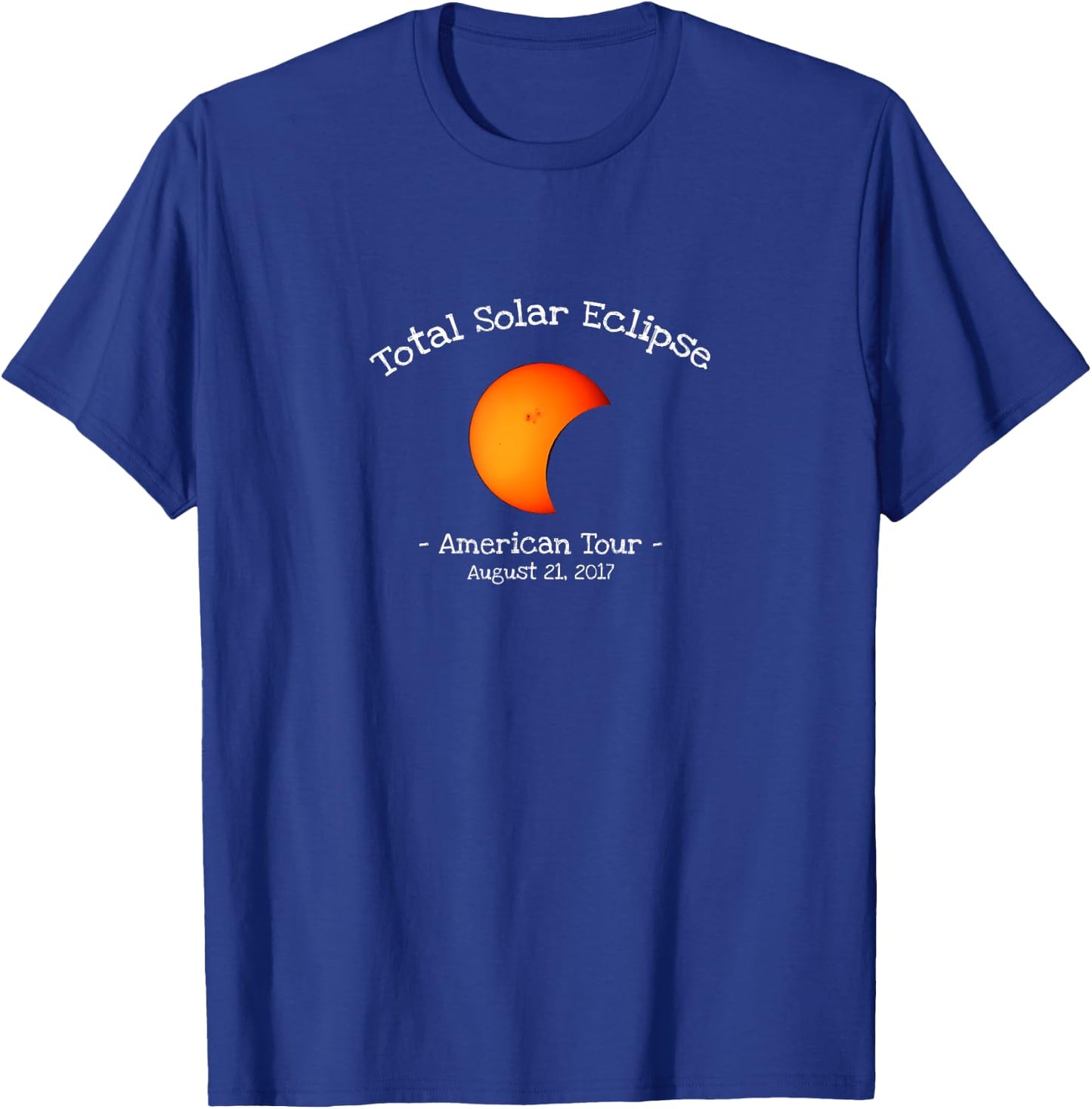 Two-Sided Solar Eclipse 2017 American Tour Shirt T-Shirt - T-Shirt | Royal