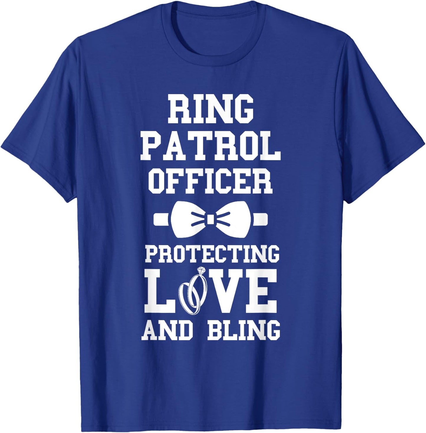 Ring Patrol Officer Wedding Party Ring Bearer Ring T-Shirt - T-Shirt | Royal