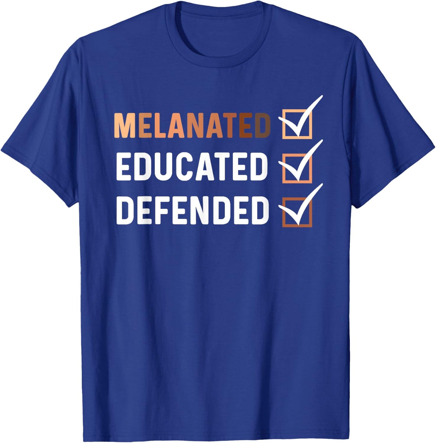 Black PhD Student Thesis Defense Dissertation Melanated PhD T-Shirt - T-Shirt | Royal