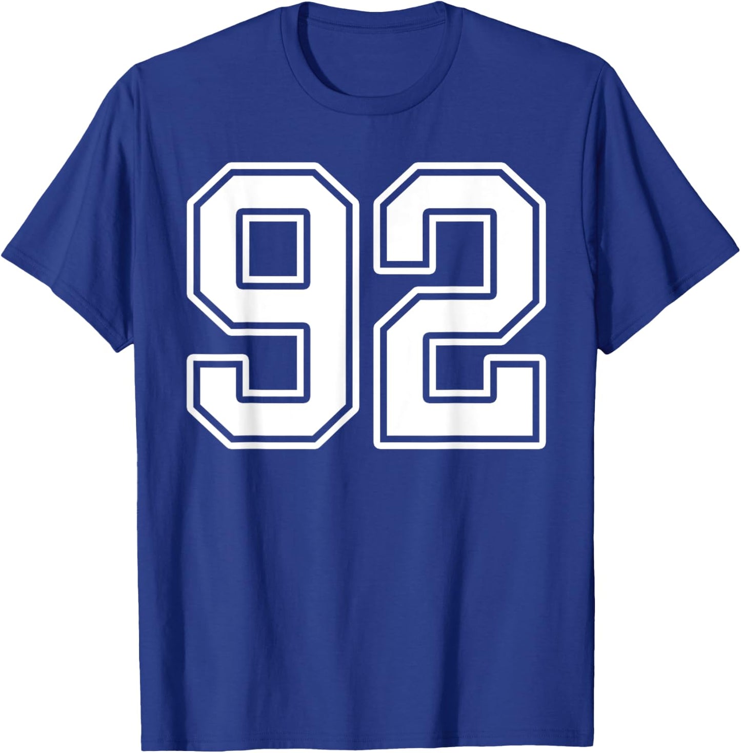 Number 92 Fan Player Jersey Style #92 Men Women Kids T-Shirt - T-Shirt | Royal