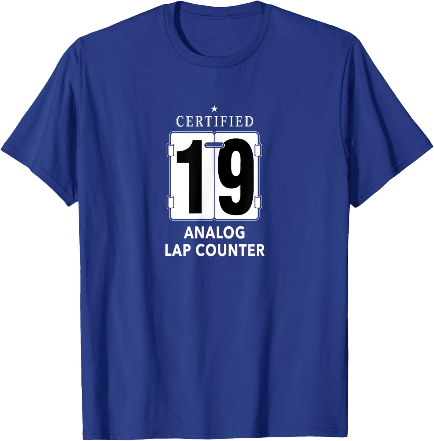 Swim Meet Event Distance Freestyle Lap Counter T-Shirt - T-Shirt | Royal