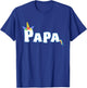 Unicorn Birthday Girl Funny Papa Grandpa Family T-Shirt - T-Shirt | Royal