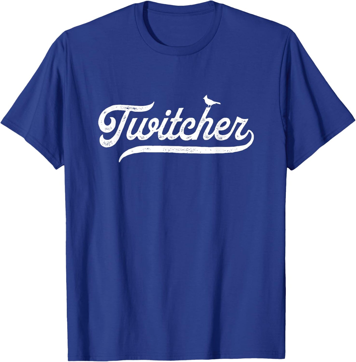 Birdwatcher Retro Birder Vintage Twitcher T-Shirt - T-Shirt | Royal