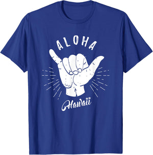 Aloha Hawaii Hawaiian Beach Summer Vacation Gifts Souvenir Men Women Kids T-Shirt - T-Shirt | Royal