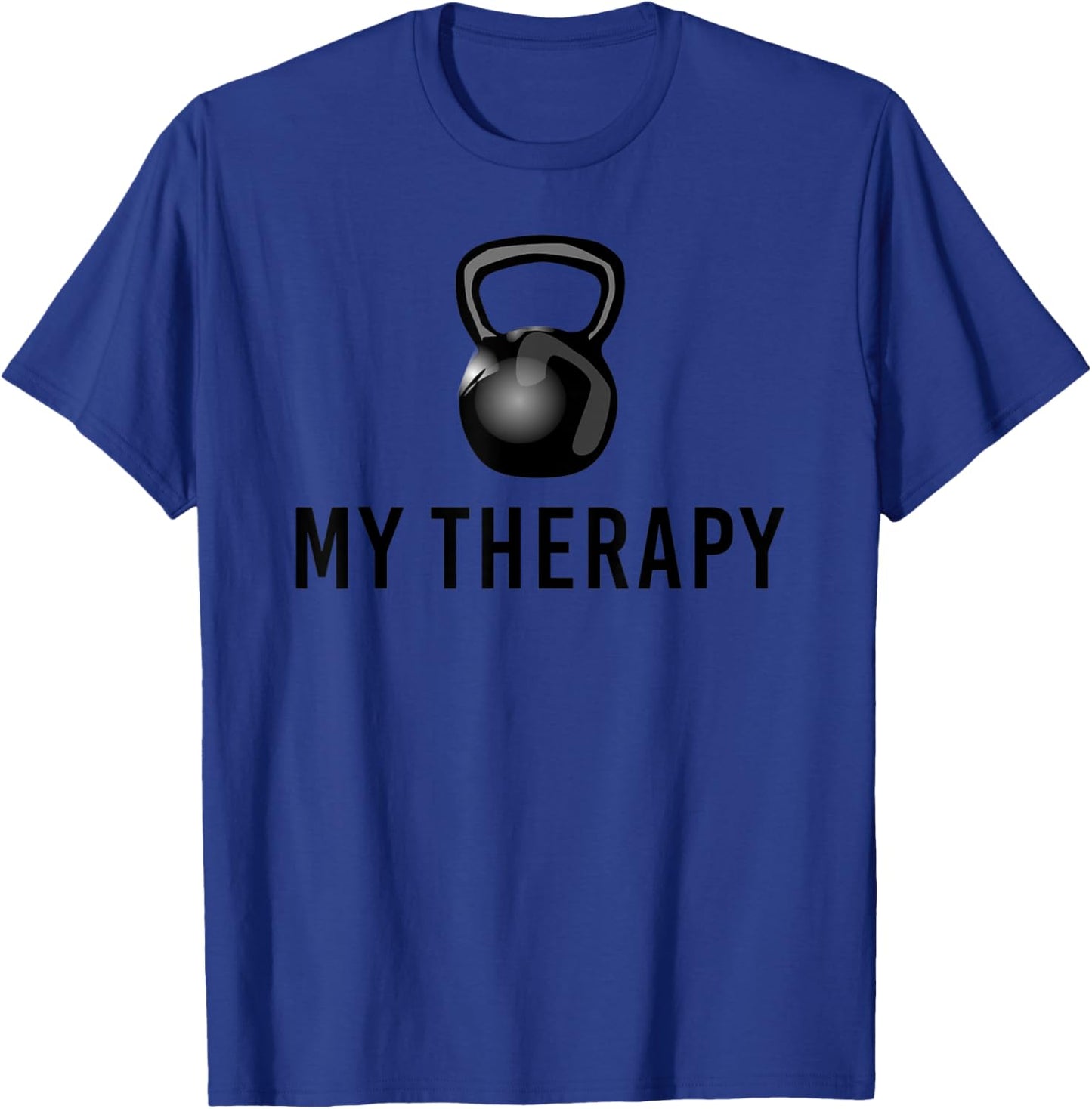 My Therapy Kettlebell Funny Gym Summer Workout Weightlifting Women T-Shirt - T-Shirt | Royal