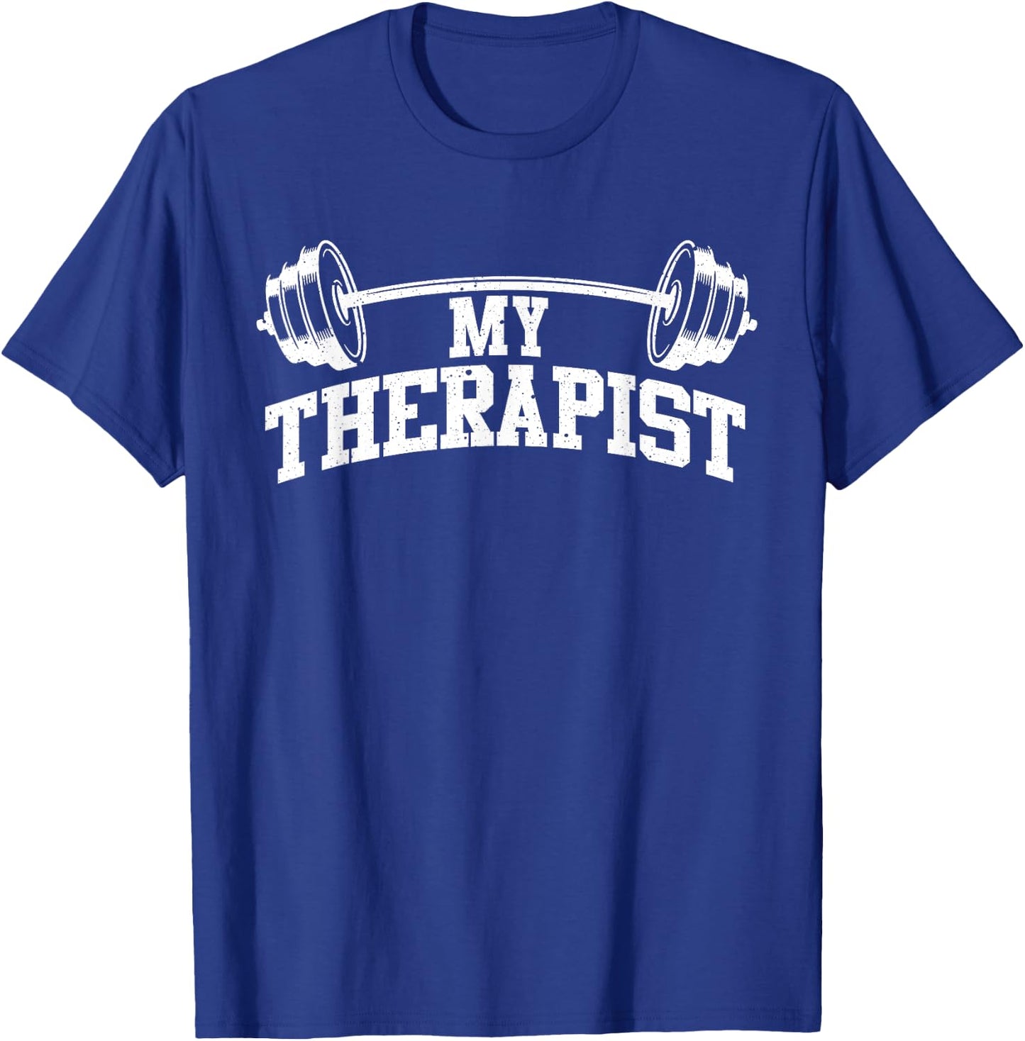 Funny Barbell Design Women Weight Lifting Gym Quote T-Shirt - T-Shirt | Royal