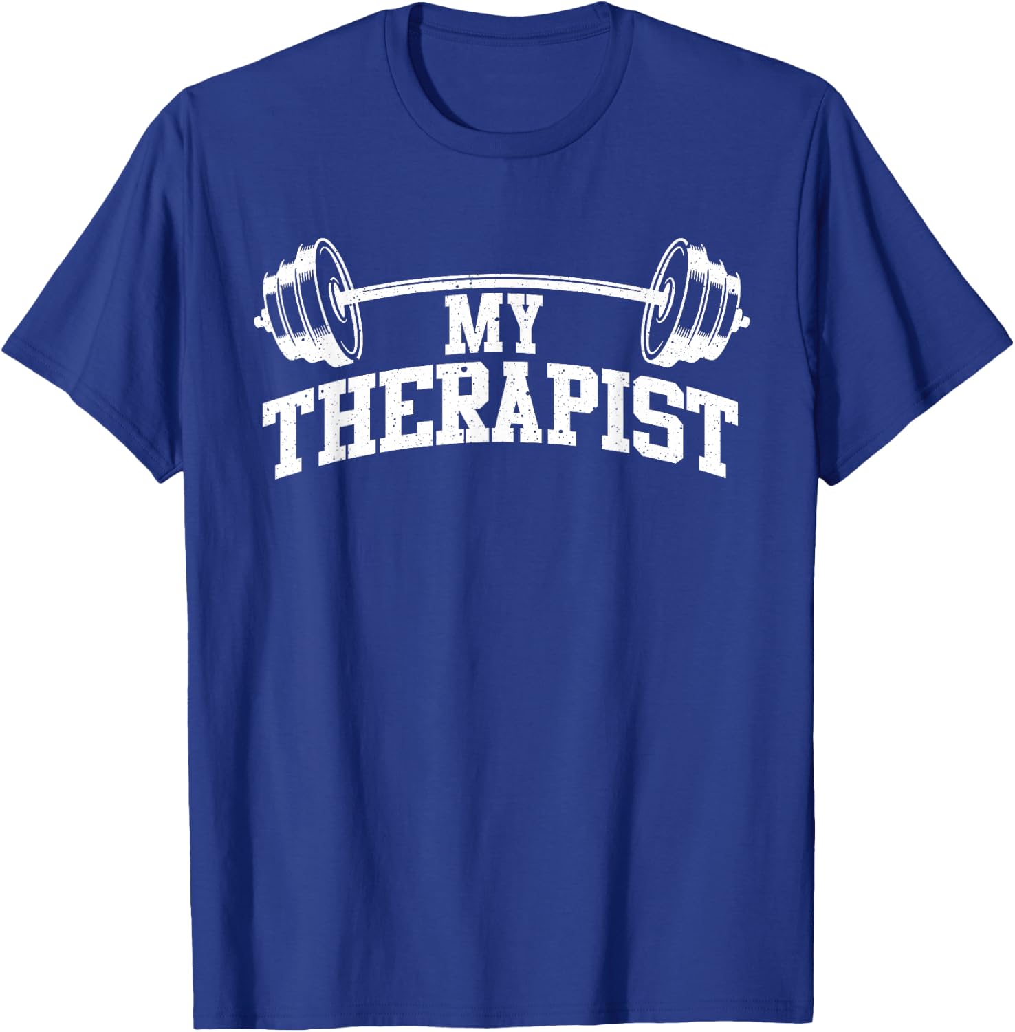Funny Barbell Design Women Weight Lifting Gym Quote T-Shirt - T-Shirt | Royal