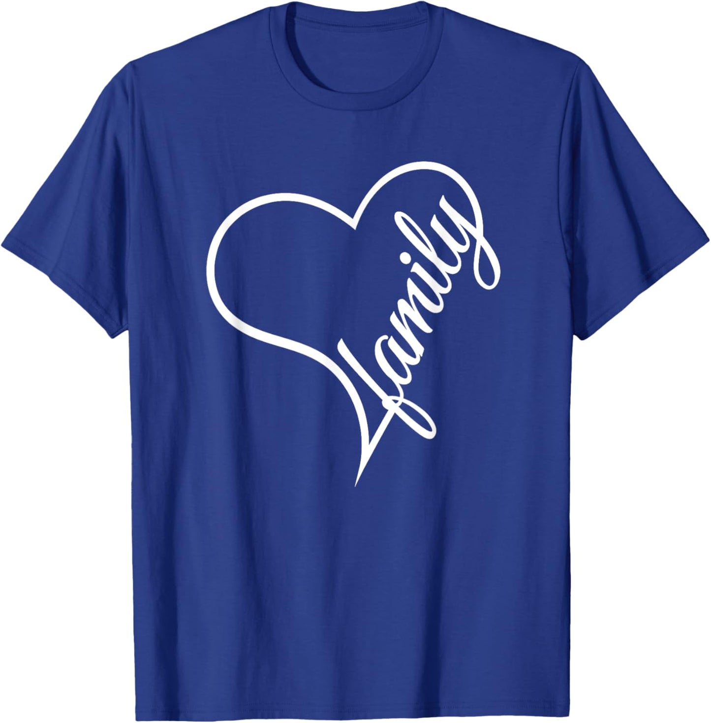 I Love My Family Cute Family T-Shirt - T-Shirt | Royal