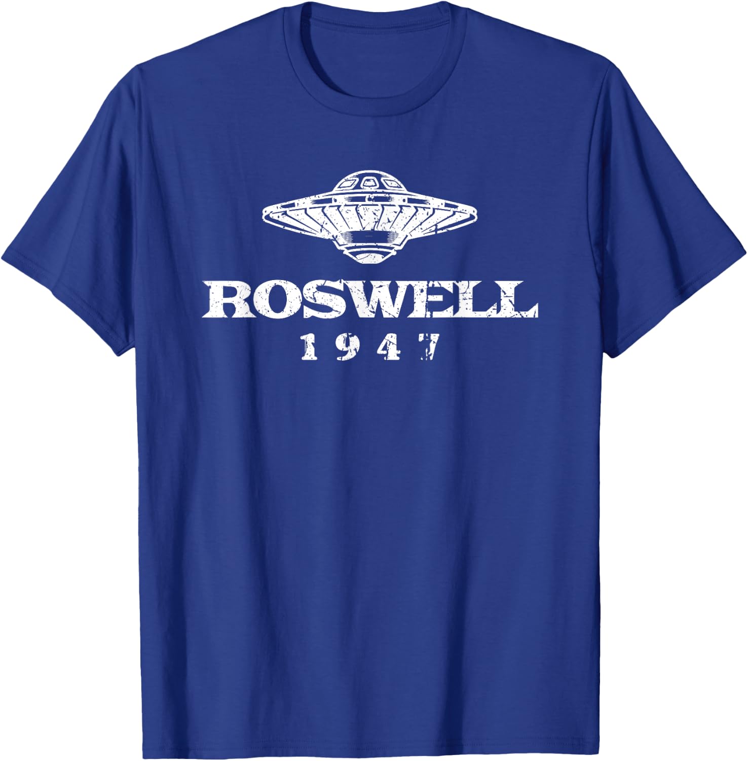 Roswell Incident 1947 UFO Alien Experience Conspiracy Fan T-Shirt - T-Shirt | Royal