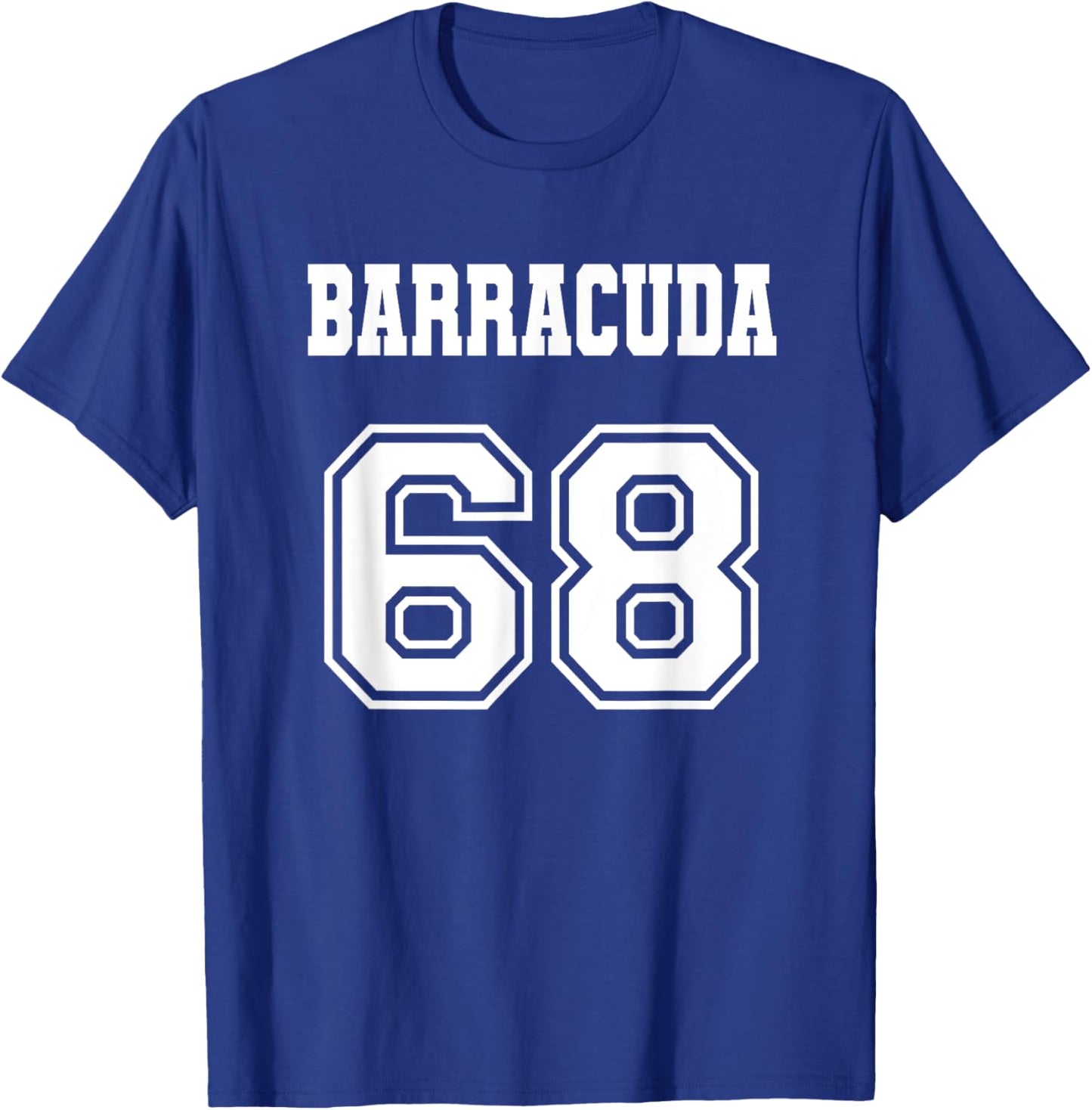 Jersey Style Barracuda 68 1968 Old School Muscle Car Fishing T-Shirt - T-Shirt | Royal