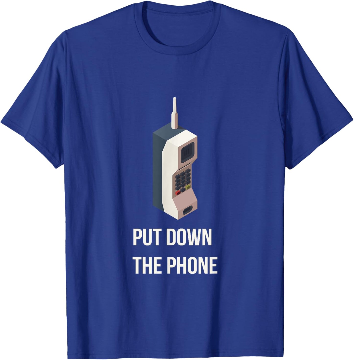 Enjoy Cool Retro Old School Phone Graphic Cool Designs T-Shirt - T-Shirt | Royal