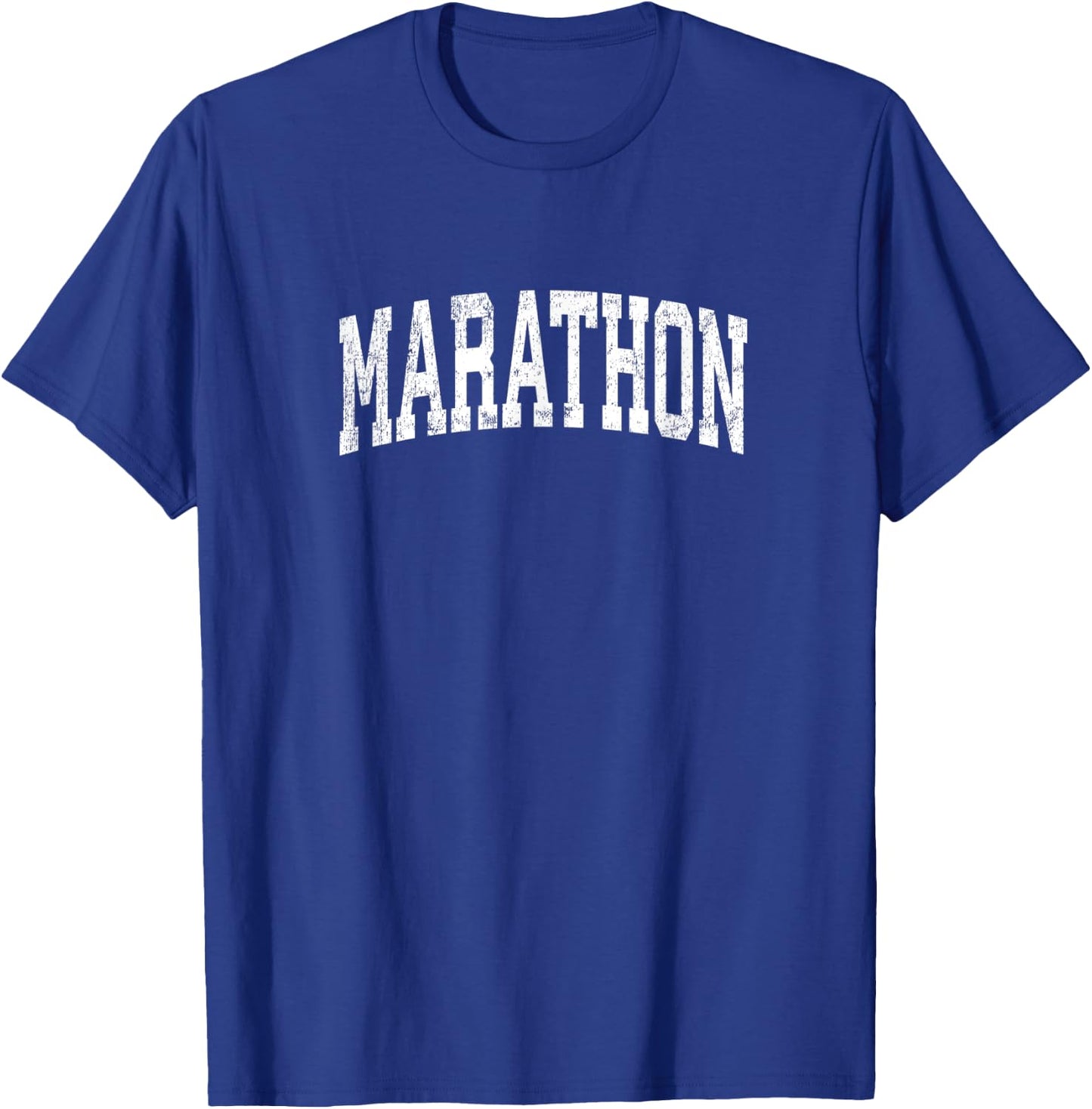 Marathon Florida FL Vintage Athletic Sports Design T-Shirt - T-Shirt | Royal
