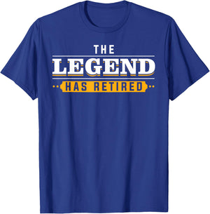Funny Retirement Art Women Retired Legend Retiree T-Shirt - T-Shirt | Royal