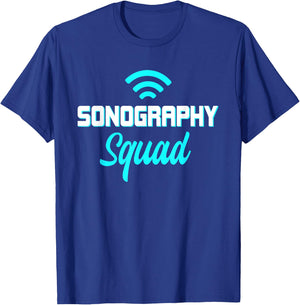 Ultrasound Sonography Sonographers Doctors Radiologist T-Shirt - T-Shirt | Royal