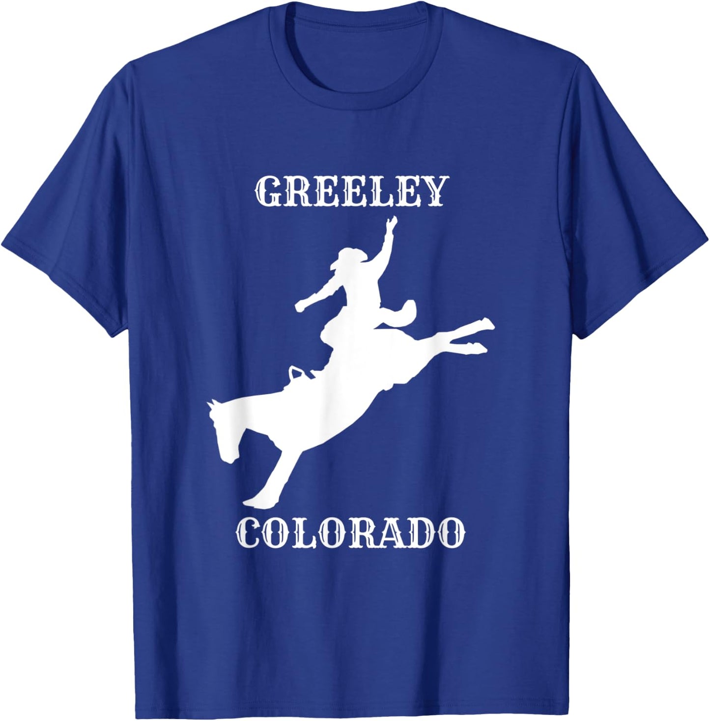 Greeley Stampede Rodeo in Colorado T-Shirt - T-Shirt | Royal